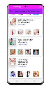 pegatinas de bebé whatsapp