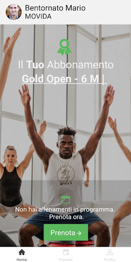 Android application Movida Piacere Benessere screenshort