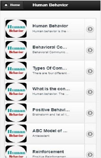 Human behavior Screen 3