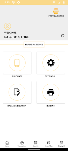 Android application Providus SoftPOS screenshort