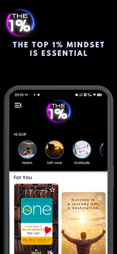 Android application The 1% - Personal Success screenshort