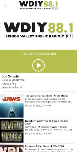 Android application WDIY Radio screenshort