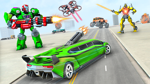 Captura 3 Juego de coches robot android