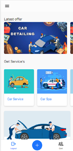 Android application BALAJI SERVICE CENTER screenshort