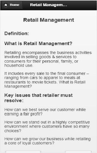 Retail management Screen 3