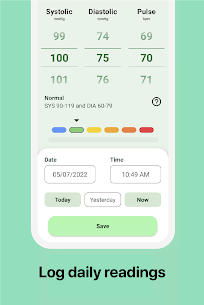 Blood pressure app: BP Logger 3