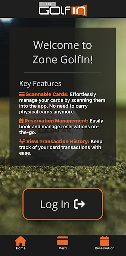 Android application Zone GolfIn screenshort