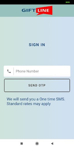 Android application Giftline - Activate Vouchers a screenshort