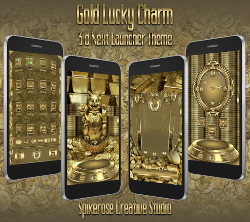 Gold Lucky Charm 3d Next Launc Screen 2