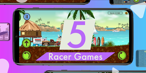 Android application 5 games in one - Mini games an screenshort
