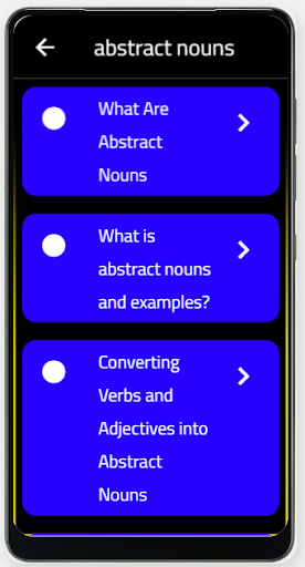 abstract nouns Screen 2