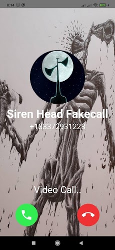 Fake Call From Siren Head - Scary Video Callのおすすめ画像1