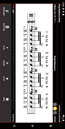 Drum Training Screen 2