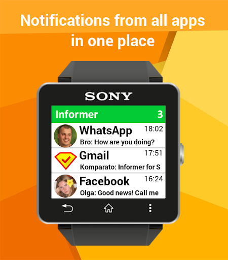 Android application Informer - Notifications for S screenshort