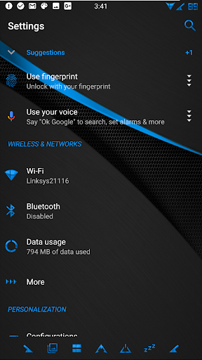 BigBlu Substratum Theme screenshot 3
