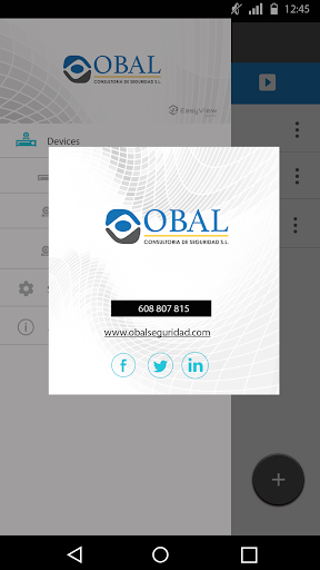Android application Obal Seguridad EasyView screenshort