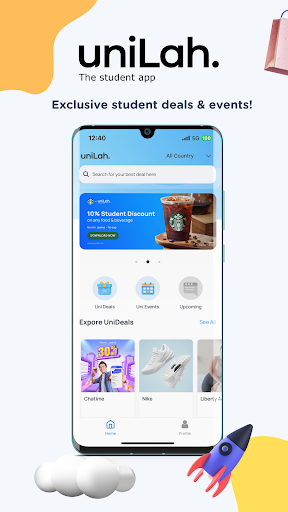 Android application UniLah screenshort