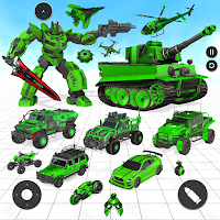 Army Truck Robot Car Game