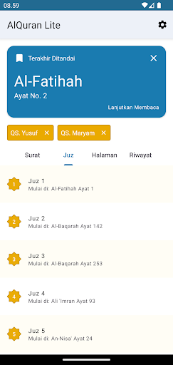 AlQuran 30 Juz Dan Terjemahan Screen 2
