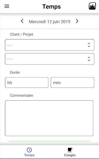 Android application Opentime screenshort