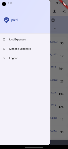Android application SonaExpenses screenshort