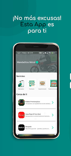 Android application Mandaditos Motul screenshort