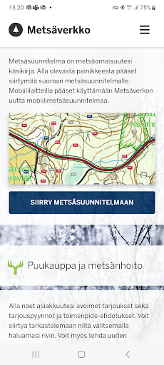 Android application Metsäverkko-mobiili screenshort