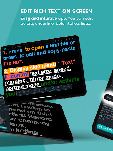 Screenshot of TeleprompterPAD