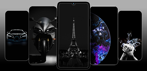 Android application BLACK Wallpapers HD 4K screenshort