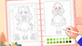 screenshot of Doll Color: Princess Coloring
