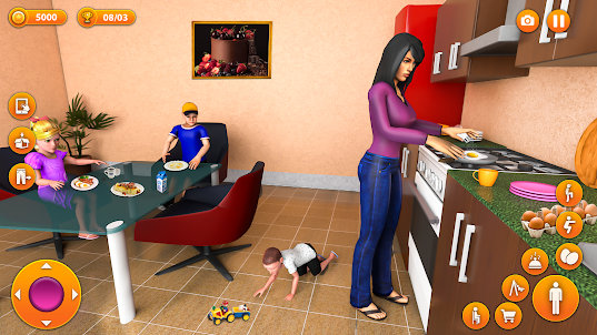 單身母親模擬器：虛擬幸福的家庭