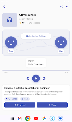 Screenshots from app
