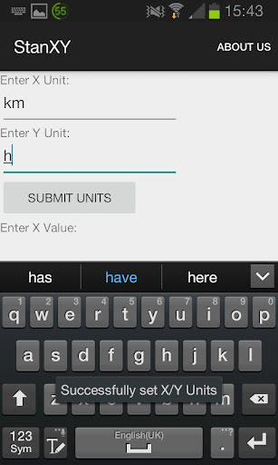 Android application StanXY - Standard curve graph screenshort