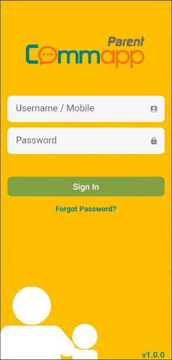 Android application CommApp for Parents v2 screenshort