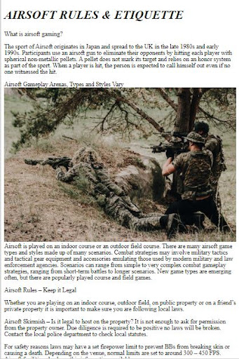 How to Play Airsoft Screen 2