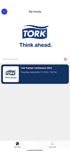 Tork Events Screen 2