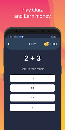 Math quiz earn money Screen 3