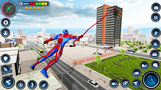 Flying Rope Hero – Spider Game 1