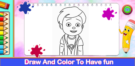 Vir Robot Boy Coloring book