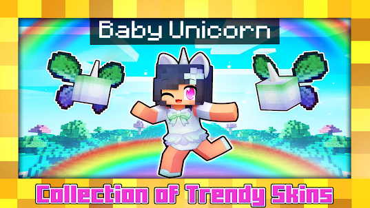 Unicorn skins - rainbow pack