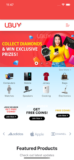 Android application Ubuy Zone screenshort