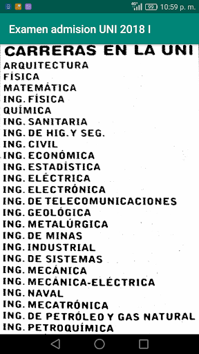 Examen de Admisión UNI 2018 I Screen 3
