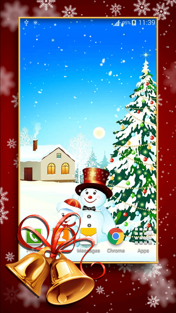 Android application Christmas Live Wallpaper HD screenshort