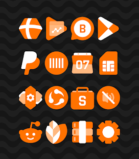 Orange - Icon Pack Captură de ecran