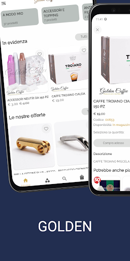 Android application Golden Coffee screenshort