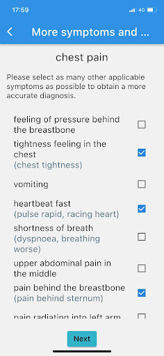 GP Diagnosis Screen 2