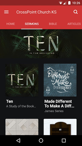 Screenshot of CrossPoint Church KS