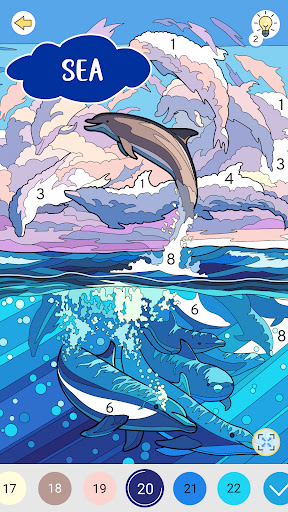 Color by Number: Coloring Book Screen 3