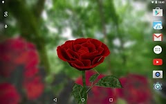 screenshot of 3D Rose Live Wallpaper Lite