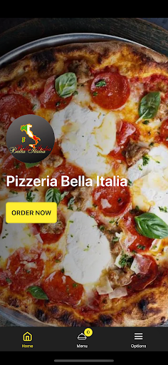 Android application Pizzeria Bella Italia screenshort